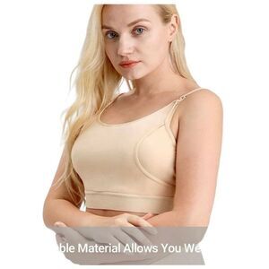 Mom cozy hands free pumping nursing maternity bras, set of two size XL
